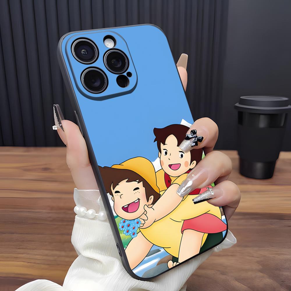 H-Heidi C-Cartoon Phone Case For IPhone 17 Pro Max 15 Pro 16 14 Plus 12 13 Mini 11 Pro Shockproof Soft Cover