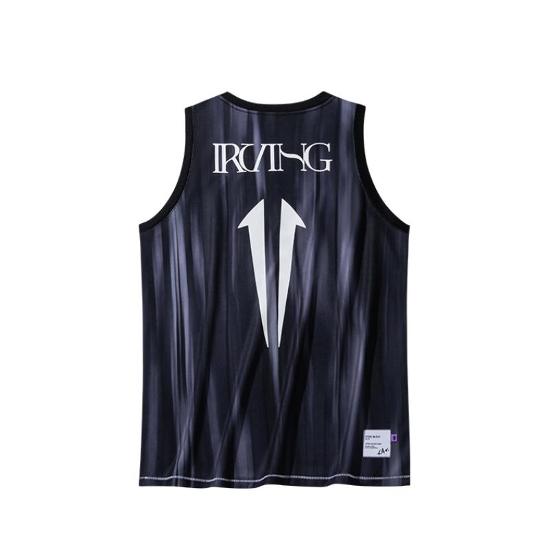 Anta Kyrie Irving Series Gradient Letter Comfortable Versatile Breathable Sleeveless Basketball Jersey Unisex Jersey Black 172431112-3