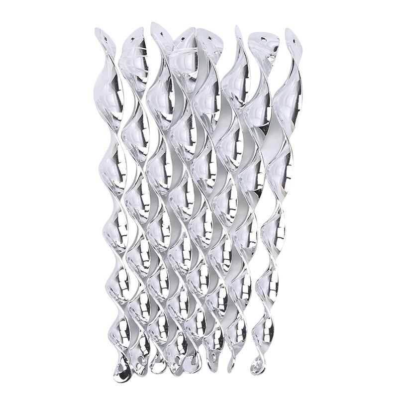 

8шт светоотражающих стержней для отпугивания птиц, подвески, спиральные ветровые стержни, садовые украшения для защиты от птиц