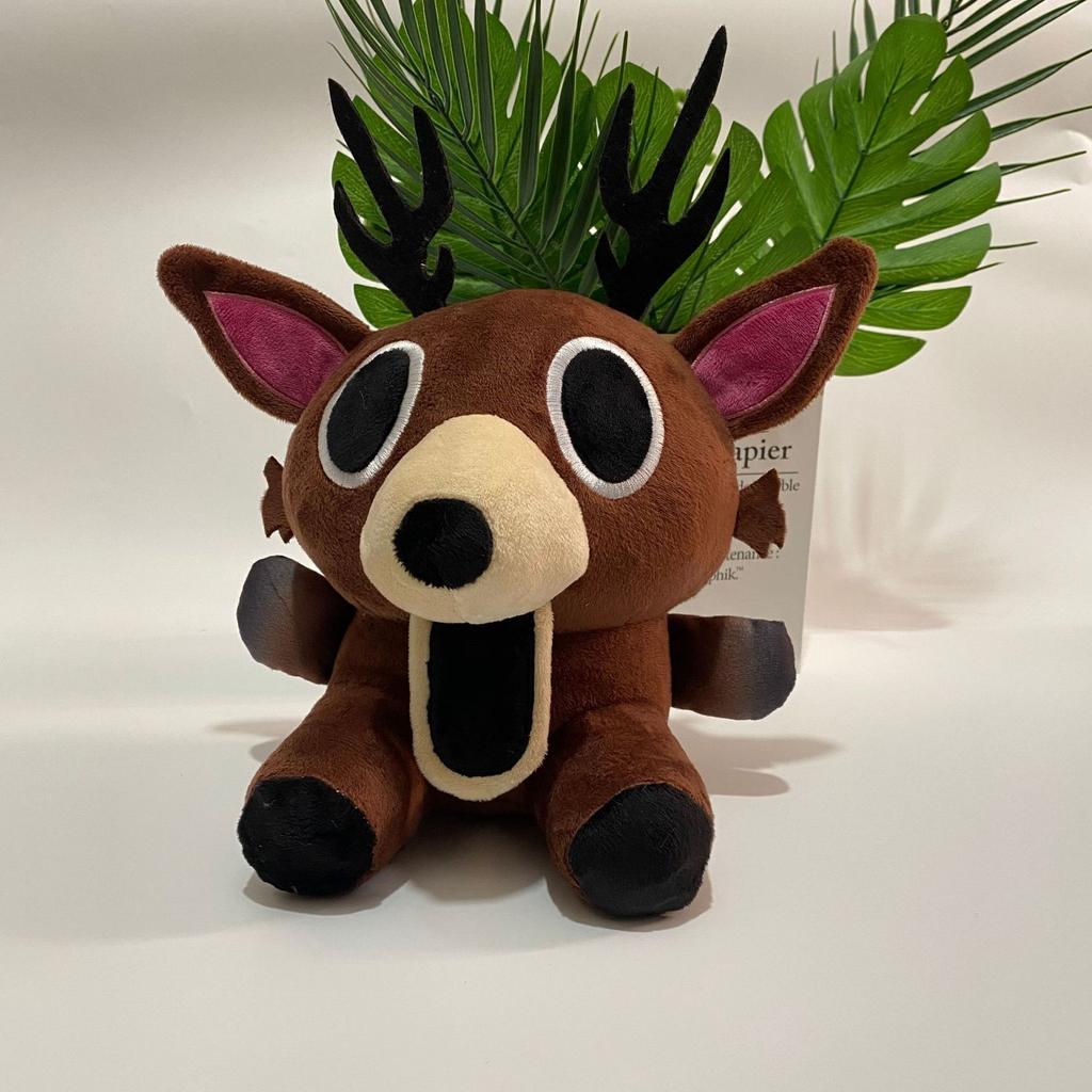 Q Peluche Cartone Animato 99 Notti Nella Foresta Peluche Carino Alce Arrabbiato Bambola di Peluche Capra Divertente Gufo Alce Seduto Giocattolo di Peluche Per Bambino Regali di Natale