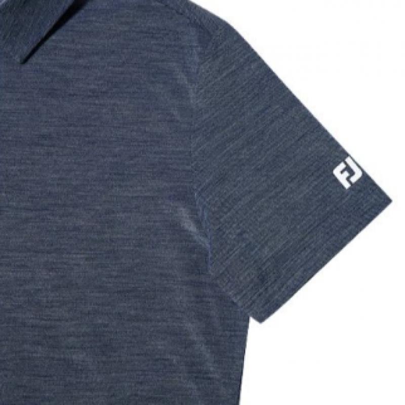 Footjoy Slub Polo Shirt Indigo