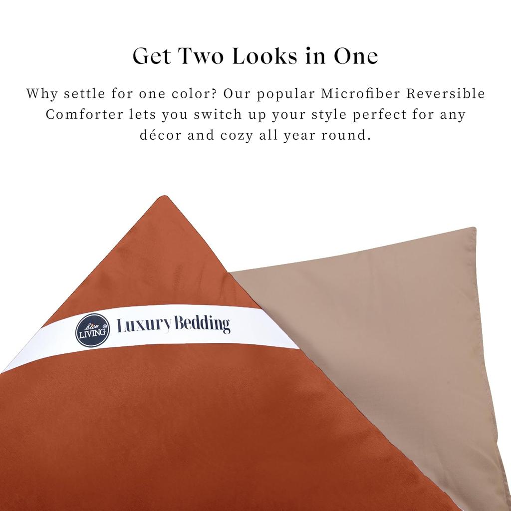 Plush Reversible Microfiber Comforter Single Bed | 220 GSM Wadding |110 GSM Peached Extra Soft Microfiber Fabric,