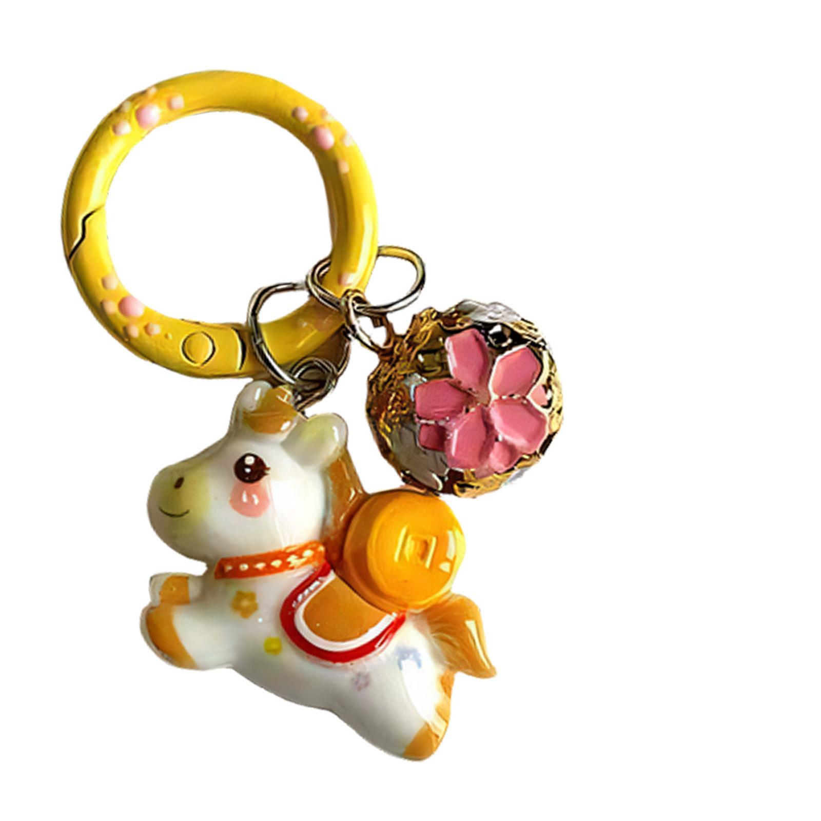 

Playful Mini Horse Key Holder With Ringing Bell Attaches To Keys Or Bags Vibrant And Sturdy Elegant Keyrings Pendant