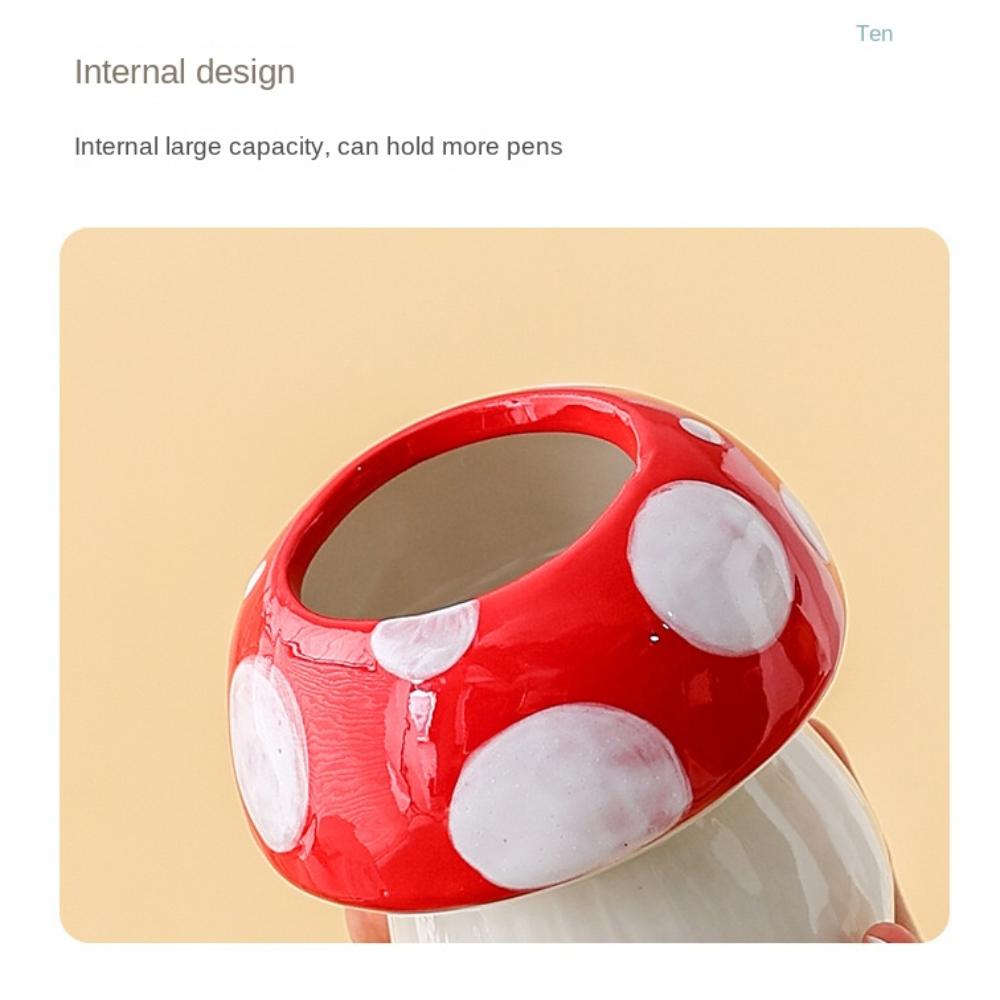 Cartoon Makeup Brush Storage Girly Brush Storage Bucket Stationery Pen Container Pot  School Office