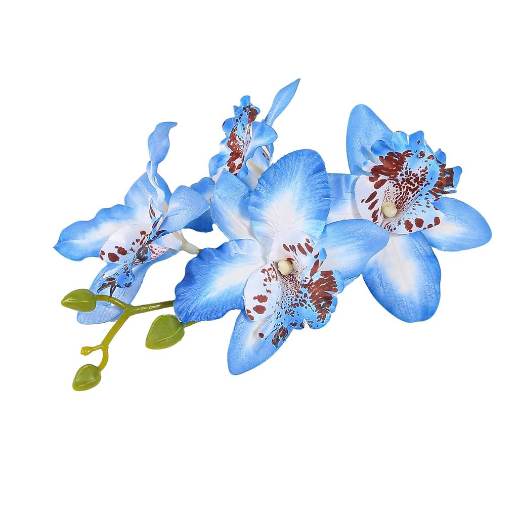 Hawaiian Artificail Orchid Hair Clip Summer Beach Hair Decoration Bohemian Flower Hair Accessory for Women and Girls