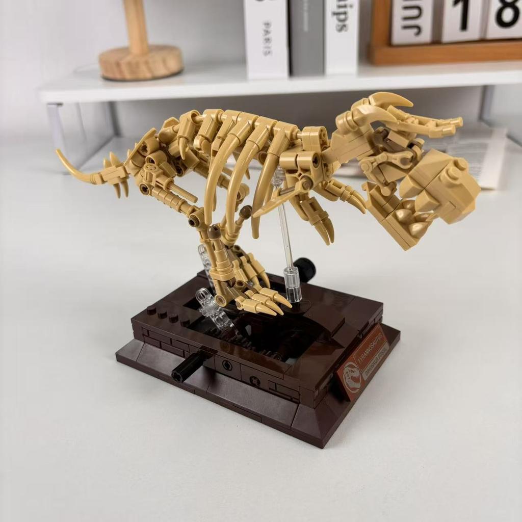 Tyrannosaurus Prehistoric Skeleton Building Block Set Suitable For Adults And Enthusiasts Decorative Desktop Ornament Made Of Abs Material