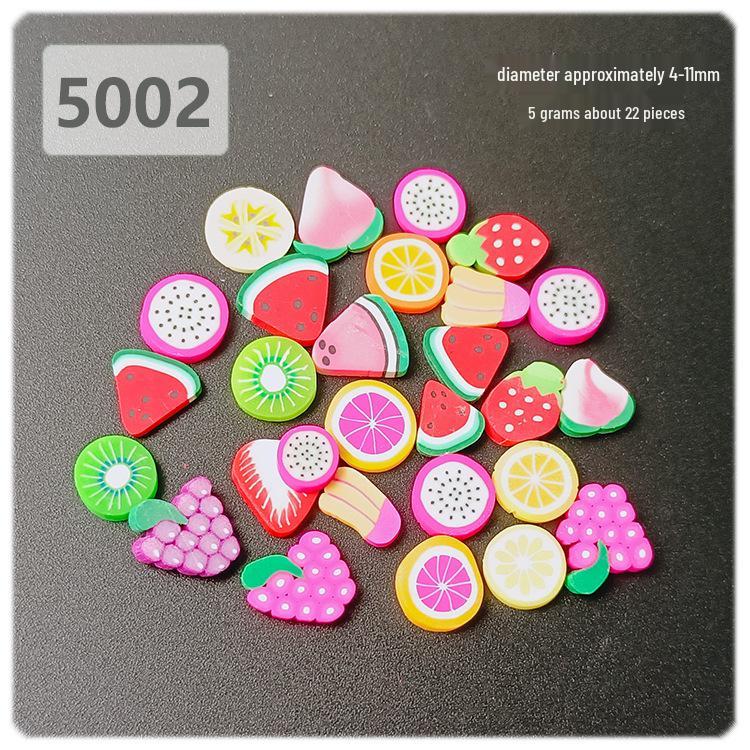 Yaleduo DIY Fruit Polymer Clay Slices for Slime, Crafts, and Nail Art Decor
