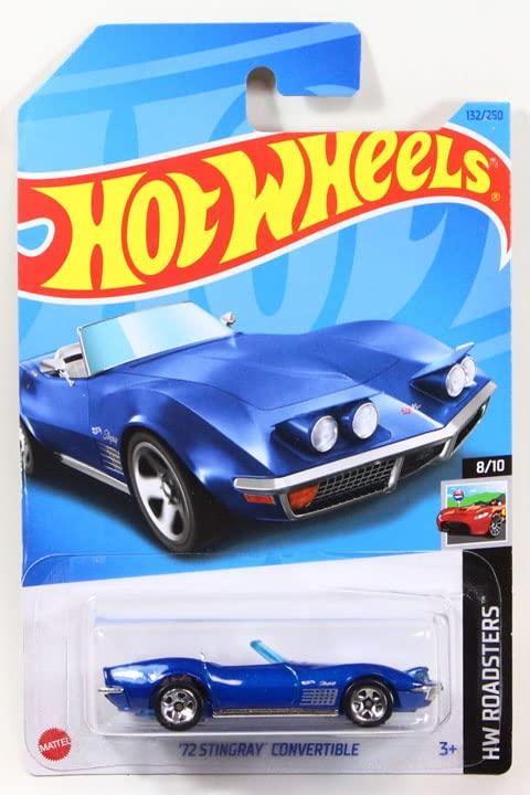 

Hot Wheels 2023 1972 Chevrolet Corvette Stingray Convertible Blue для #132 New 2023 [Элемент]