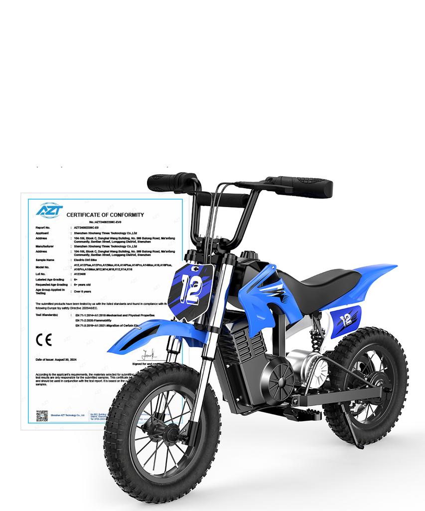 CROSS MOTORRAD MOTOREK A12 auf Akku Kind 350W bis 19-22km 36V5.2Ah Stark