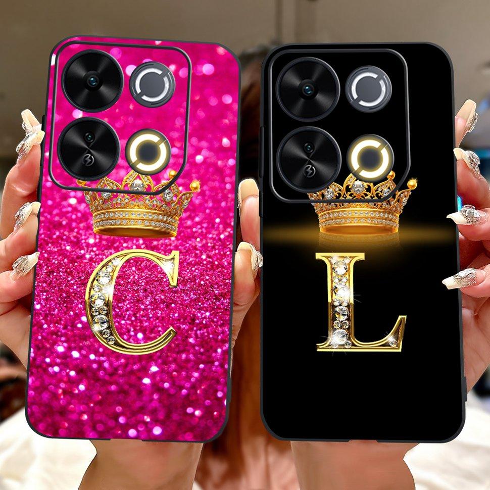 For ITEL P65 Case Cute Letters Silicon Soft TPU Back Cover For ITEL P 65 P65 4G Phone Case ITELP65 2024 ShockProof Coque Fundas