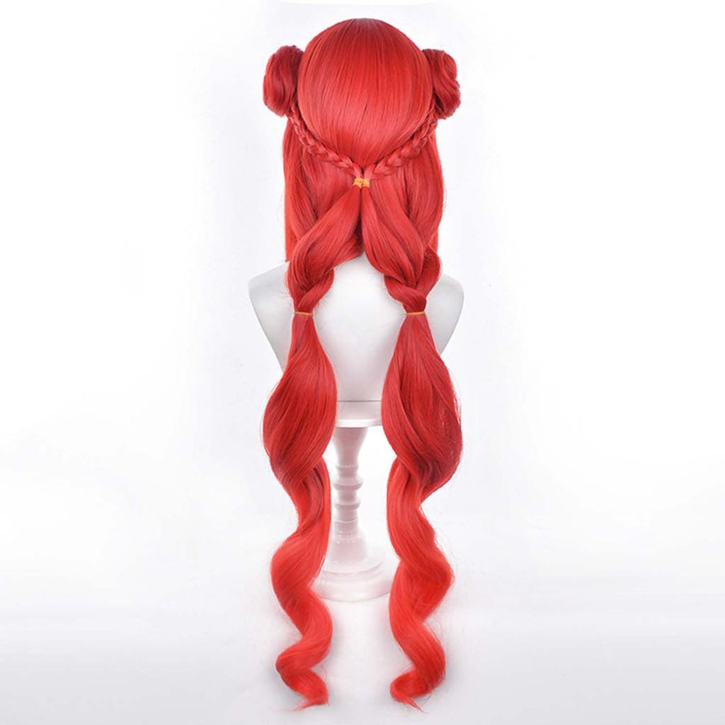 LVMEY Genshin Nyrou Cosplay Wig Habuhana Disguise Disguise Heat Resistant Wig Cosplay Accessories Wig Wig Cosplay Costume Comiket Event Halloween