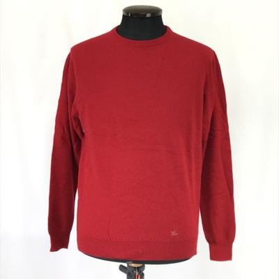 80-90s Vintages Geelong Lamb Wool Sweater 40 Men M Red cBH560(USED)