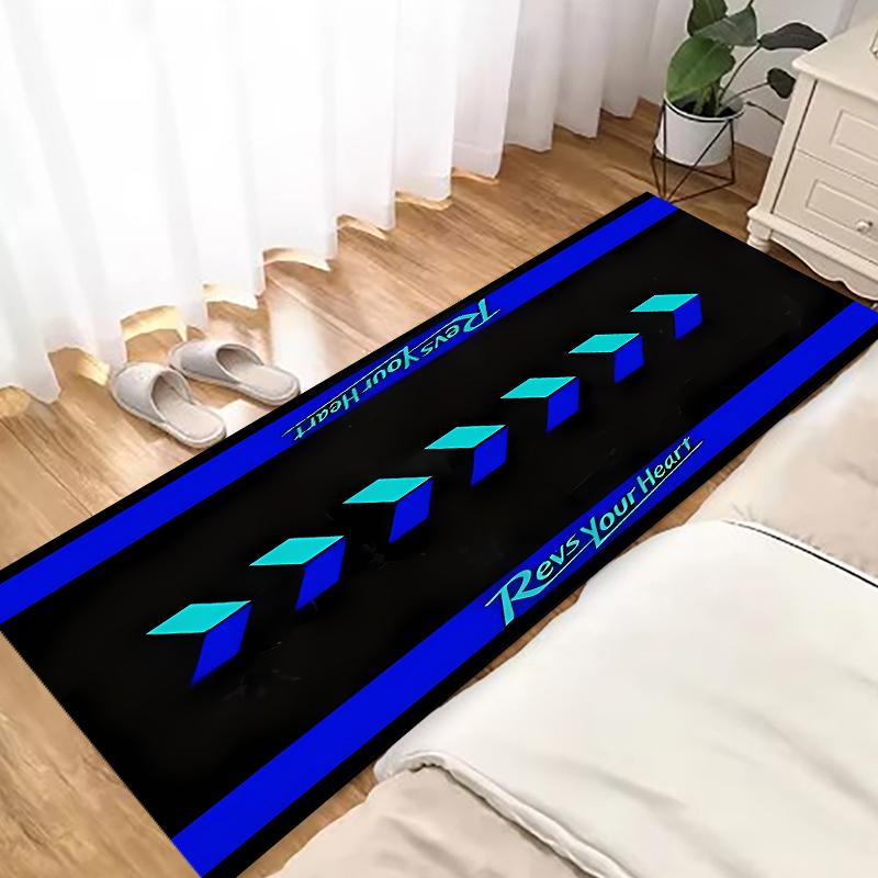 Tappeto per Garage Moto Tappetino da Gara Cool Moto Display Tappetino Espositore Moto Corridoio Antiscivolo Tappeto Decorazione Casa