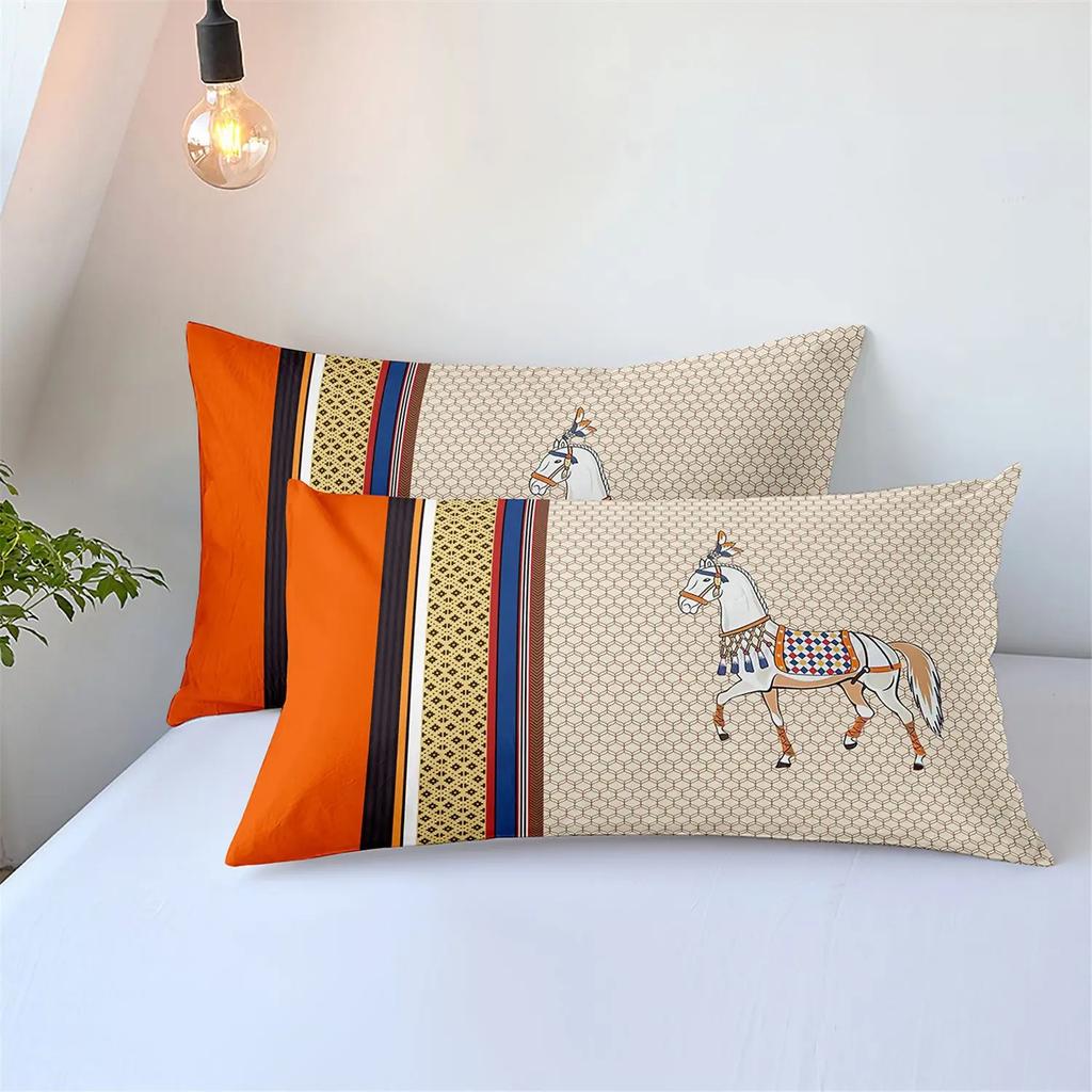 Luxury Style Bedding Set 3D Printed Soft Polyester Duvet Cover Set Quilt Cover Set Bedding With Pillowcases For Family Gift