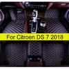 Car Floor Mats For Citroen DS 7 2018  Auto Foot Pads Automobile Carpet Cover Interior Accessories