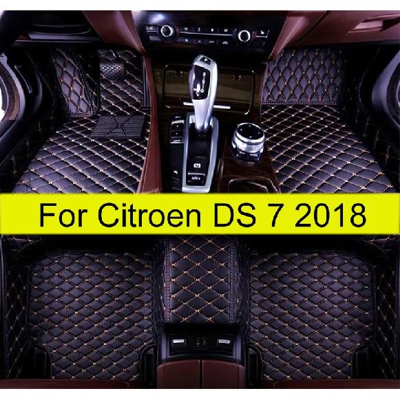 Car Floor Mats For Citroen DS 7 2018  Auto Foot Pads Automobile Carpet Cover Interior Accessories