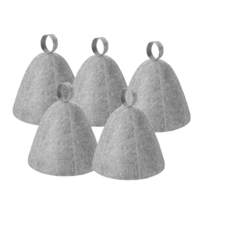 1/2/3/5 STK Anti Bastuhatt Förtjockad Ullfilt Duschmössa Hårturban Snabbtorkande Handduk Hattar Bastu Badrumstillbehör