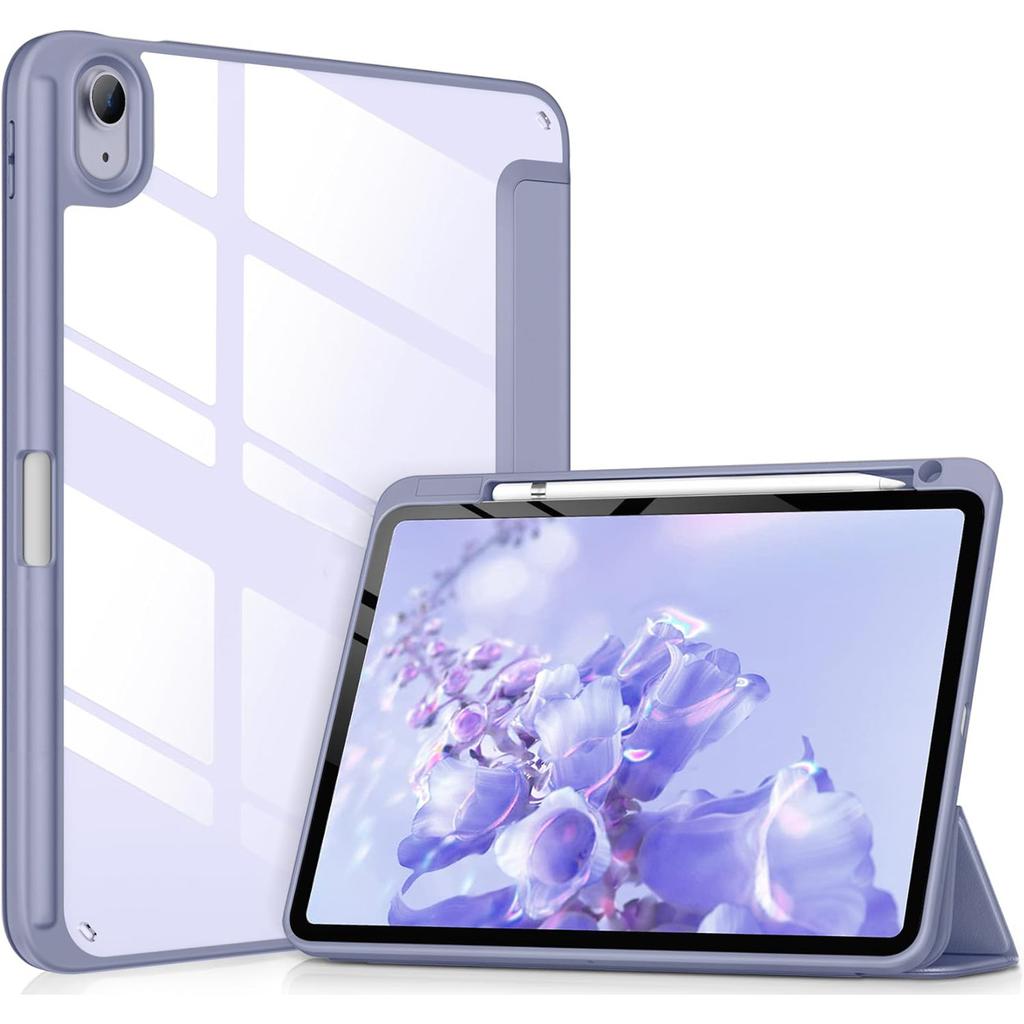 Flip Tablet Cover For iPad 10 2022 10th 10.9''/11 2025 11th (A16) 11'' Acylic Back Case With Pencil Holder Auto Wake Up /Sleep