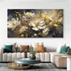 Modern Abstract Floral Canvas Wall Art - Frameless Posters for Living Room & Bedroom Decor