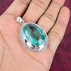 Aqua Apatite Pendant, 925 Solid Sterling Silver Pendant Handmade Gemstone Jewelry, Gifts For Wife Brand New Pendant
