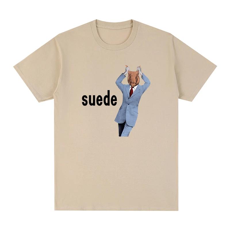 suede band T-shirt alternative rock Cotton Men New TEE TSHIRT Womens Tops