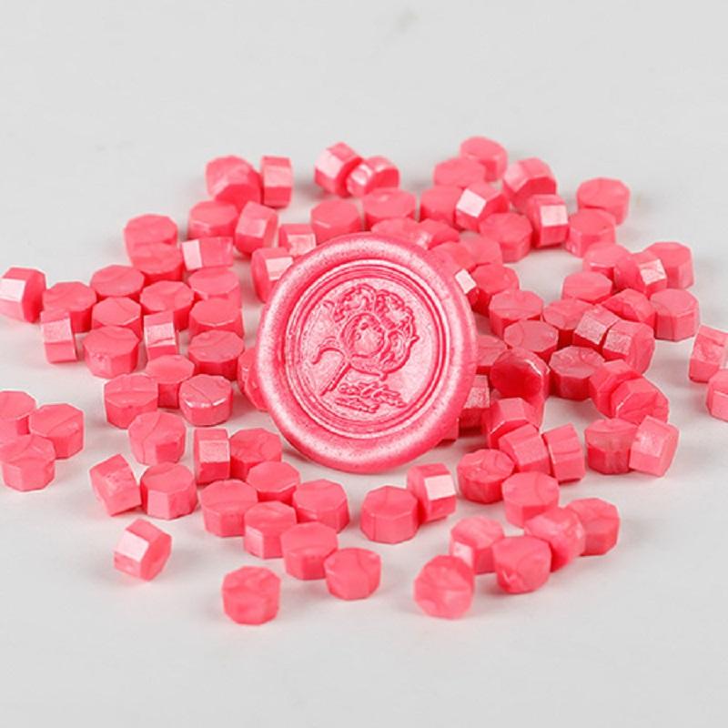 200 Pcs Wax Print Beads Wax Seal for Stamps Wax Lacquer for Seals Retro Sealing Gold Wedding Birthday Lacre for Card Making