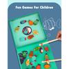 Kids Montessori Toy Wooden Magnetic Fishing Game Fine Motor Skill Counting Catch ABC Alphabet Fish Cognitive Toys Spelling Games