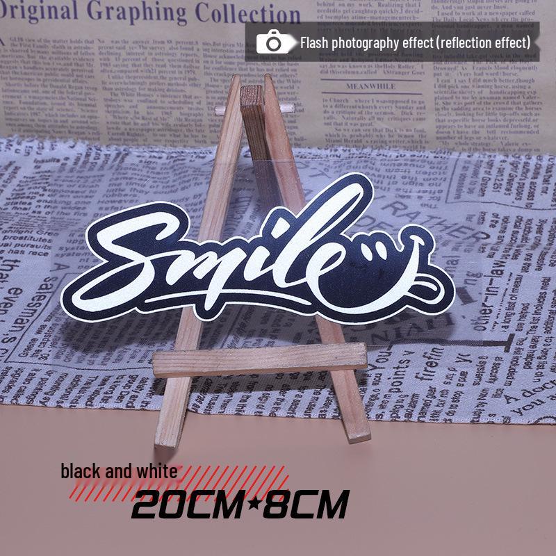 Colorful Smiley Face Sticker for Car or Electric Vehicle Decoration