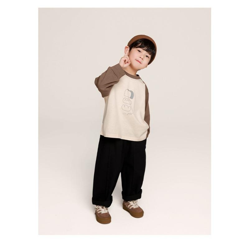 Korean Style Loose Casual Long Pants For Toddler Little Boys