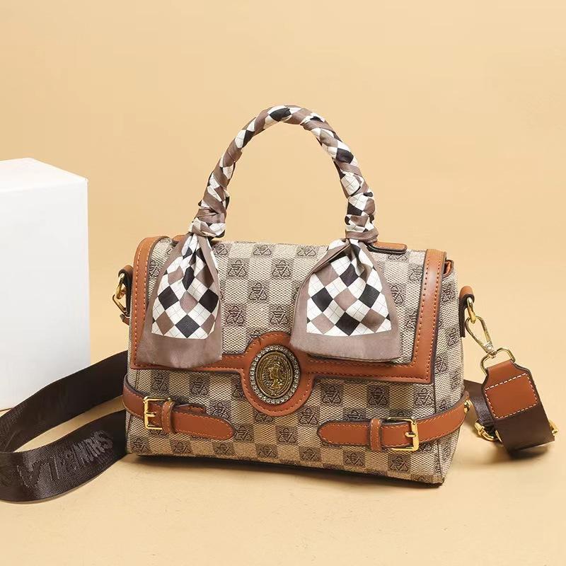 Fashion Printed Handbag, High-End Light Luxury Oblique Span Bag, Shoulder Bag.