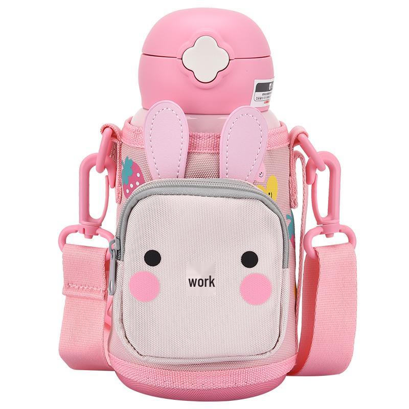 BEDDYBEAR Kids 316SS Insulated Water Bottle with Multi-Function Lids