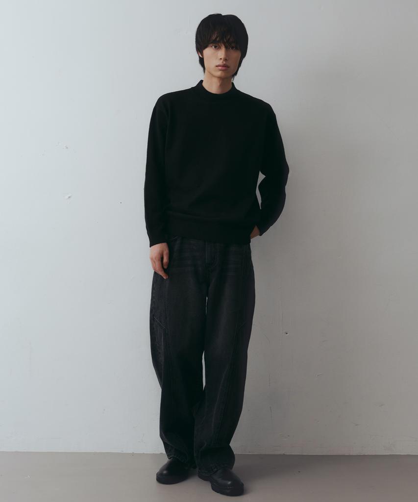 NODU Mock Neck Mock Neck Knit [Black]