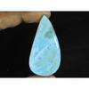 23X45X7MM Larimar Bleu Naturel Cabochon Poire Pierre Précieuse Libre 69Cts. LR-54