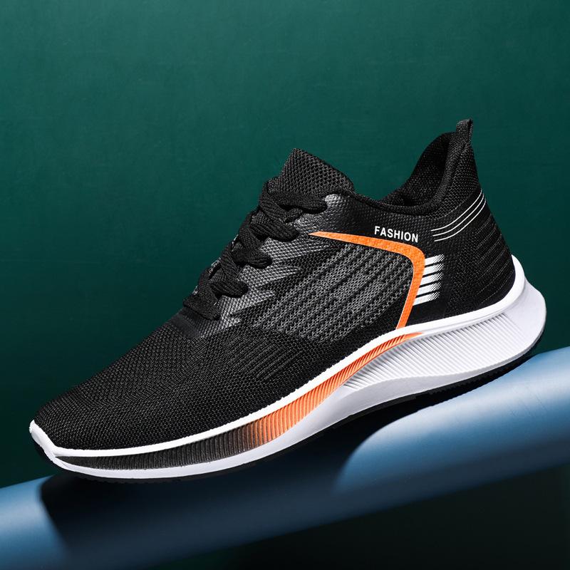 Spring Men's Shoes 2025 New Breathable Mesh Fly-woven Sports Shoes Men's Spring Breathable Versatile Casual Travel Shoes