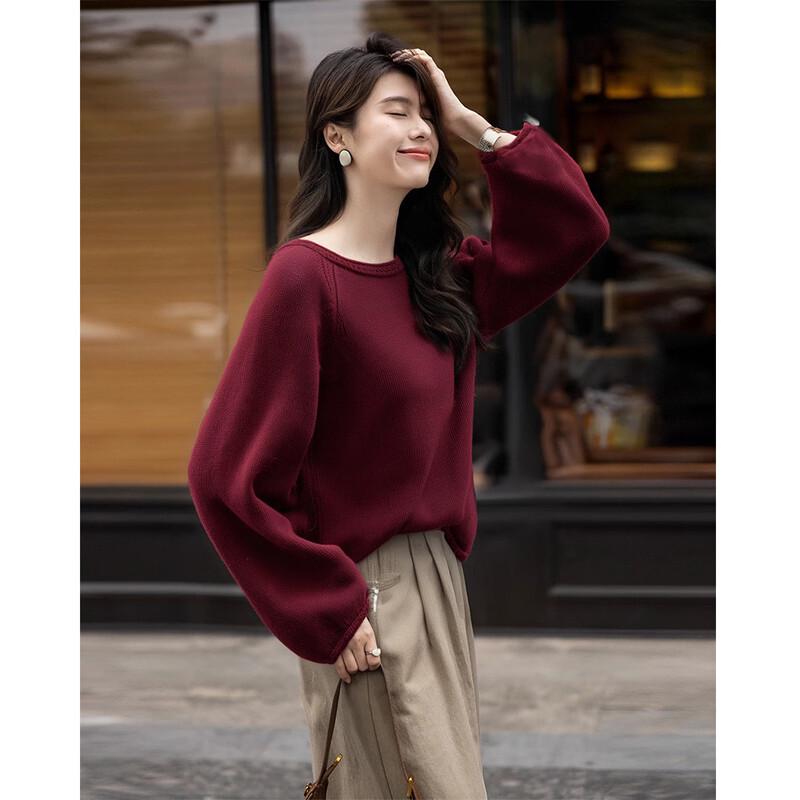 Mocana Women's Relaxed Lamb Wool Long Sleeve Sweater