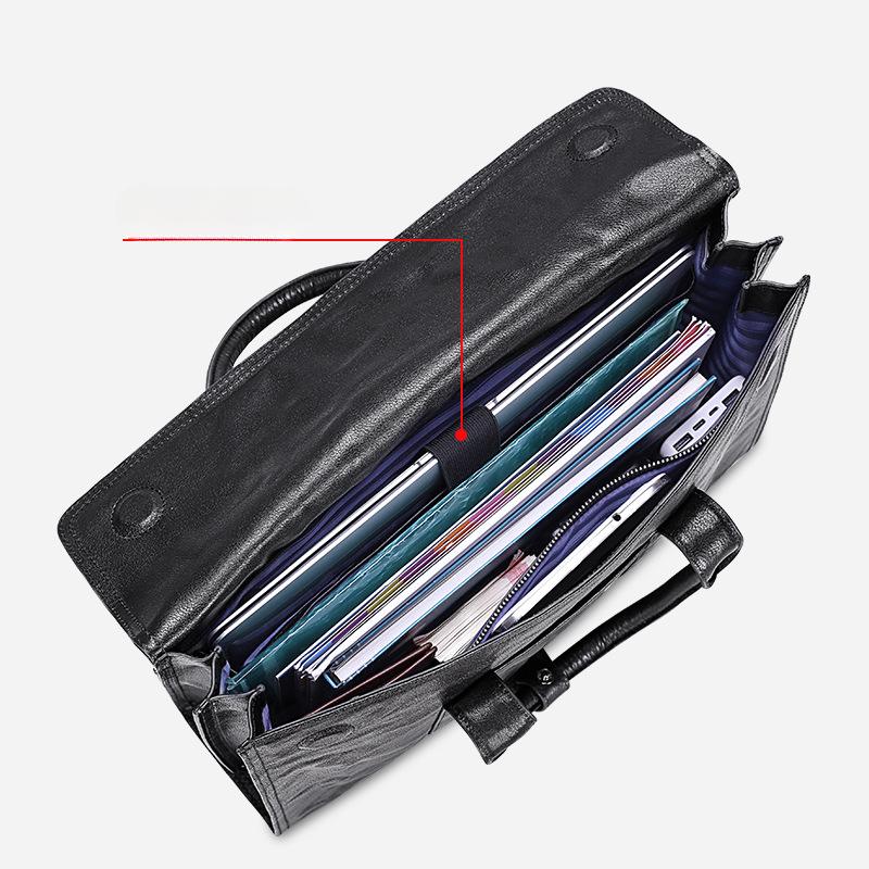 Oryginalna skórzana męska torebka Oryginalna skórzana męska skórzana torba o dużej pojemności