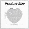 Compact Folding Mirror Heart Shaped Magnifying Mini Vanity Mirror Portable Travel Makeup Tools for Purse Double-Sided Cute Glitter Cosmetic