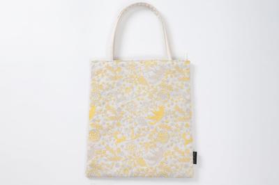 DDintex Ten To Sen A Tote Bag, Fox Path Design, Yellow, 21.5 X 23cm [Made with Dot and Line Embroidery Fabric]