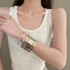 Open Cuff Bangle Bracelet Upper Arm Cuff Armlet Women Jewelry Valentines Gift