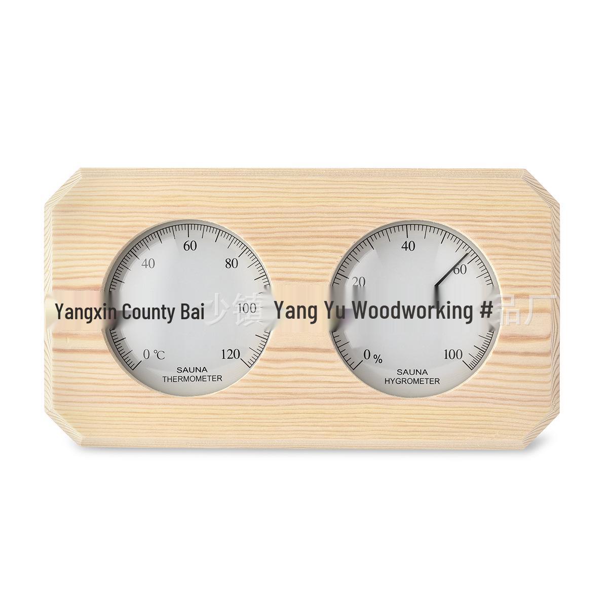 Sauna Room Temperature & Humidity Meter - Popular Dual Gauge for Saunas Independent Temperature and Humidity Dual Meter