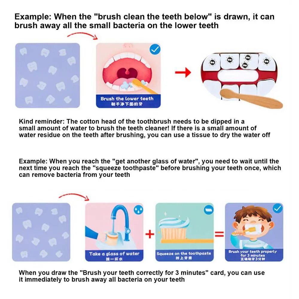 Se Simulací Kartáčku na Zuby Hra Čištění Zubů Počítání Zubní Obrana Desková Hra Kluci Dívky