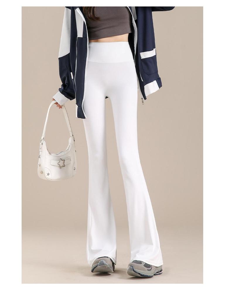 High-Waist Yoga Horseshoe Pants: Tummy Control, Slimming, Barbie Flare, Autumn Outerwear for Women