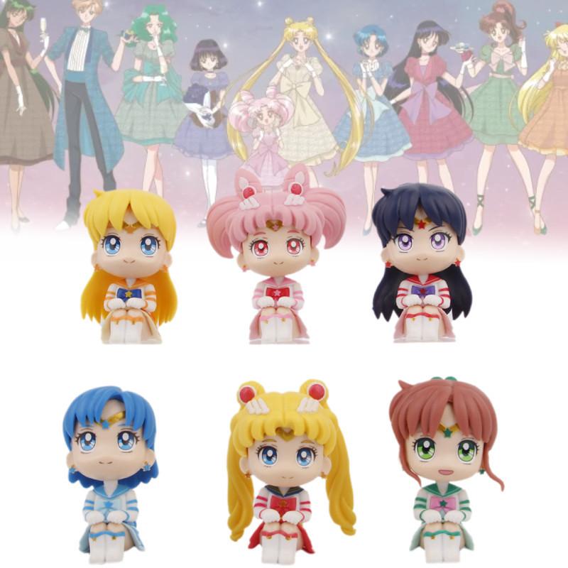 Usagi Tsukino Sitting Pose Pvc Figure Adorable Anime Car Decoration