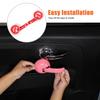 Pink ABS Interior Door Handle Cover For Fiat 500 Abarth 595 2010+