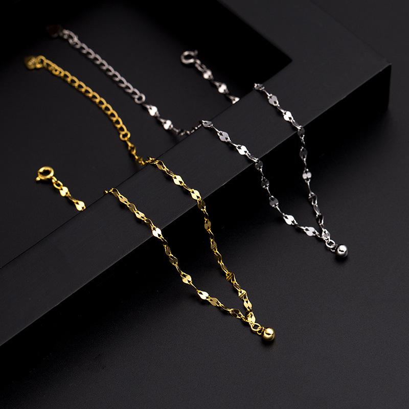 Brățară de gleznă Banyan Tree din argint S925 cu mărgele rotunde - Bijuterii de vară de lux pentru femei, 2022.