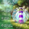 Colorful Lighthouse Wind Chime Metal All Weather Outdoor Decor for Garden Patio Yard No Battery Needed Easy To Install Wind Spinner