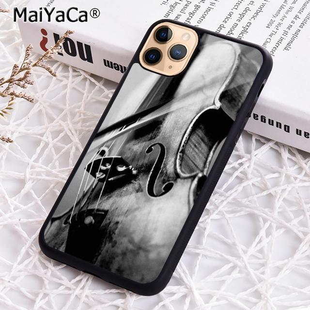 Musical Notes Violin Classical Phone Case For iPhone 17 Air 16 15 14 Plus 12 13 Pro Max Shell Cover Coque