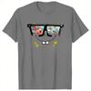 Unisex Spongebobs Sunglasses Reflection TShirts Cotton Top Tees Summer Y2K Funny ShortSleeve Fashion Tshirt Plus Size 5XL 6XL