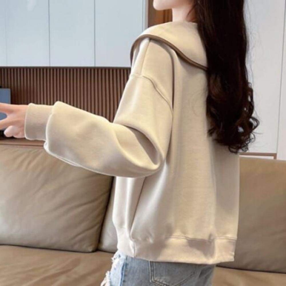 Navava Women Lovely Big Collar Rabbit Sweatshirt Nt1950 2colors 4sizes
