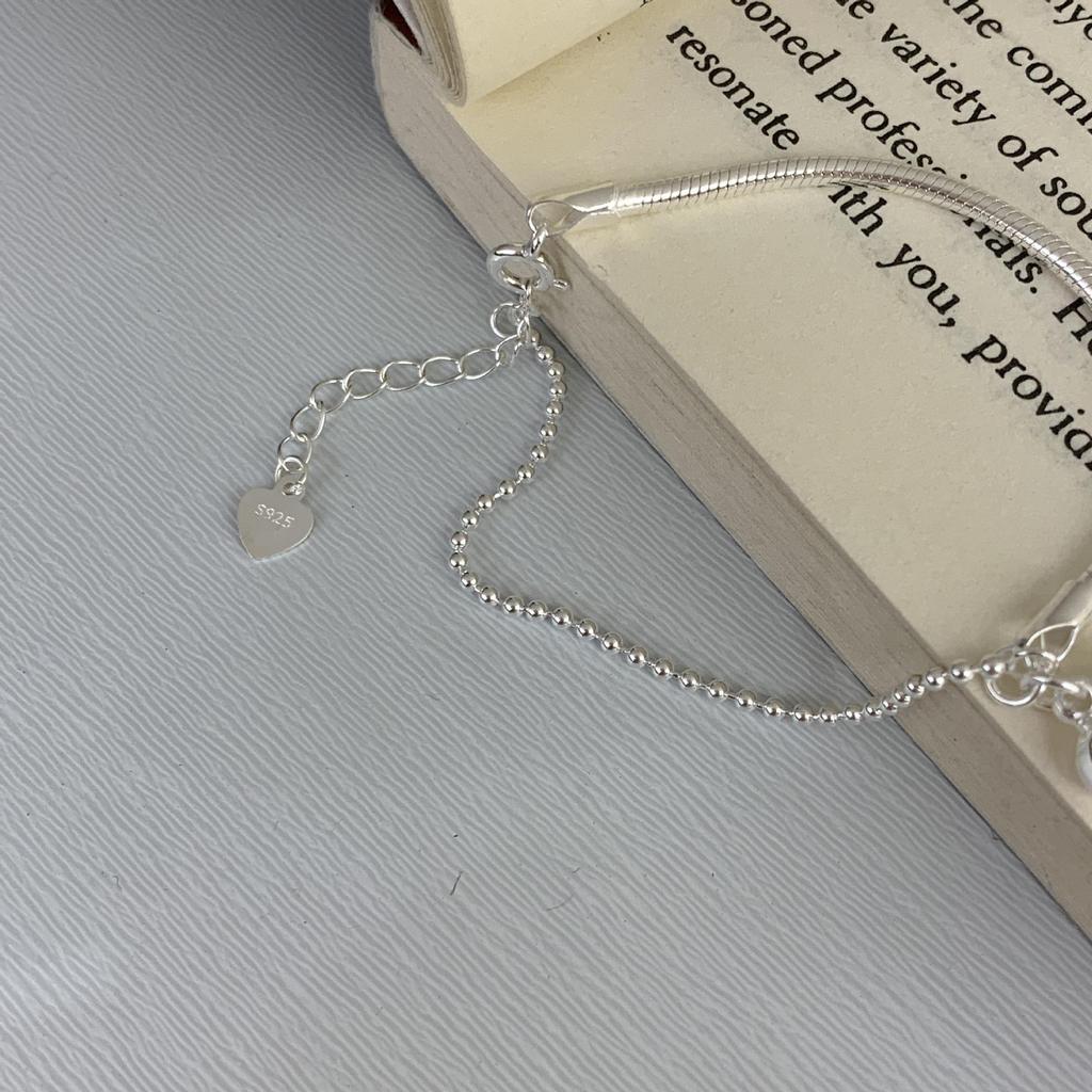 S925 Sterling Silver Heart Bracelet – Women's Elegant Design, New Style for Best Friends, Light Luxury Korean Jewelry.